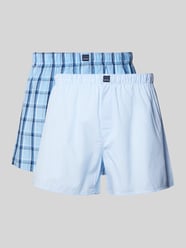 Boxershorts mit elastischem Bund im 2er-Pack von Christian Berg Men Blau - 1