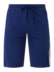 Sweatshorts mit Logo-Streifen Modell 'Dowlo' von Pepe Jeans Blau - 1