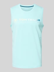 Tanktop mit Label-Print von Tom Tailor Blau - 8