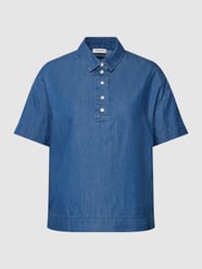 Jeansbluse mit überschnittenen Schultern von MAERZ Muenchen Blau - 39