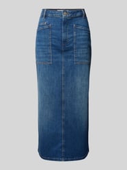 Leicht ausgestellter Jeansrock aus Baumwoll-Mix mit 5-Pocket-Design von Marc O'Polo Blau - 1