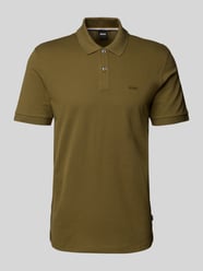 Slim fit poloshirt met labelstitching, model 'PALLAS' van BOSS - 26