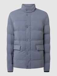 Kurtka pikowana z dodatkiem streczu  od Pierre Cardin Niebieski - 10