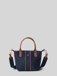 Torebka do ręki z haftowanymi paski w kontrastowym kolorze od Tommy Hilfiger - 23