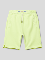 Sweatshorts met labelstitching, model 'Garment' van Scotch & Soda Geel - 21