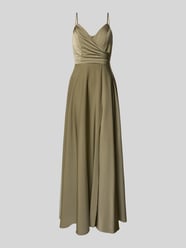 Abendkleid mit V-Ausschnitt und Raffungen von Laona - 12