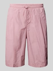 Regular fit korte broek met bandplooien, model 'ISPICA' van SERGIO TACCHINI Fuchsia - 40