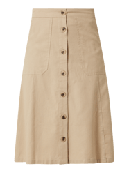 Midirok van linnenmix, model 'Alina' van Vila Wit - 44