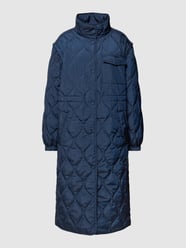 Steppmantel mit Druckknopfleiste von Marc O'Polo Denim Blau - 42