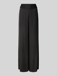 Wide fit broek met kralen en ritssluiting opzij van Marc Cain - 33