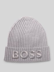 Beanie van zuivere scheerwol, model 'LARA_HAT' van BOSS - 25