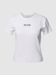T-Shirt mit Rundhalsausschnitt von REVIEW Weiß - 2