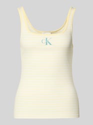 Top na ramiączkach z Efekt prążkowania z Logo od Calvin Klein Jeans - 12