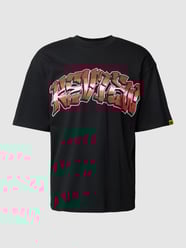 T-Shirt mit Label-Print von REVIEW Schwarz - 42
