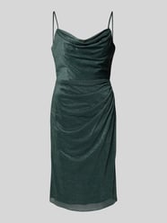 Knielanges Cocktailkleid mit V-Ausschnitt von Luxuar - 23