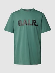 T-Shirt mit Label-Print und Rundhalsausschnitt von BALR. Grün - 13