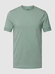 T-shirt met geribde mouwboorden, model 'ANTON' van Drykorn Groen - 32