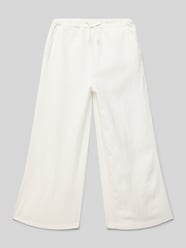 Wide Leg Stoffhose mit elastischem Bund von Mango - 24