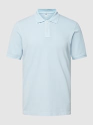 Poloshirt mit Label-Patch Modell 'Latio' von Cinque Blau - 14