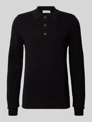 Sweter z dzianiny z kołnierzykiem polo model ‘ABEL’ od Casual Friday - 29