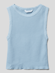 Tanktop mit Strukturmuster von Mango Blau - 36