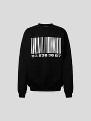Oversized Sweatshirt mit Motiv-Print von VTMNTS Grau / Schwarz - 35