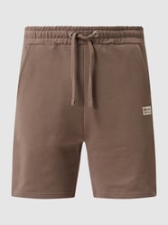 Sweatshorts van biologisch katoen  van Alpha Industries Bruin - 39