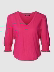Blusenshirt mit V-Ausschnitt Modell 'DARDIVO' von Lauren Ralph Lauren Pink - 29