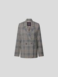 Blazer mit Glencheck-Muster von Anine Bing Grau - 3