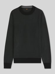 Regular Fit Strickpullover aus Baumwoll-Kapok-Mix Modell 'KLAPOK' von BOSS Orange - 47