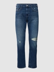 Slim Fit Jeans im Used-Look Modell 'SCANTON' von Tommy Jeans Blau - 36