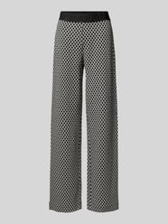 Wide Leg Stoffhose mit elastischem Label-Bund Modell 'ELAINE' von Raffaello Rossi - 30