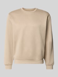 Sweatshirt im Allover-Look mit Rundhalsausschnitt von GUESS Beige - 3