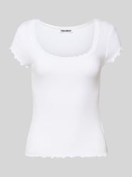 Slim Fit T-Shirt aus Viskose-Mix mit Spitzenbesatz von REVIEW - 31