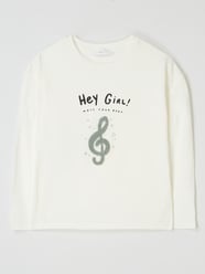 Longsleeve mit Zierperlen Modell 'Bea'  von Mango Weiß - 8