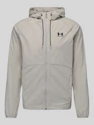 Regular Fit Trainingsjacke mit Label-Print Model 'Vibe' von Under Armour Beige - 5