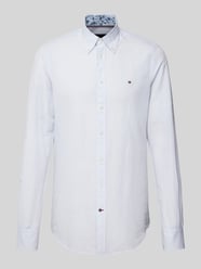 Business-Hemd mit Button-Down-Kragen von Tommy Hilfiger Blau - 11