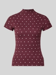 Slim Fit T-Shirt aus Baumwoll-Mix von Marc O'Polo DENIM Bordeaux - 35