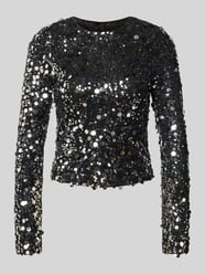 Slim Fit Langarmshirt mit Paillettenbesatz Modell 'CATINA' von ONLY - 4