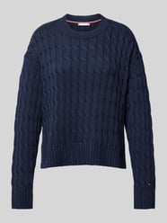 Gebreide pullover van puur katoen met ronde hals van Tommy Hilfiger - 9