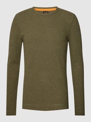 Strickpullover mit Rundhalsausschnitt Modell 'TEMPEST' von BOSS Orange Grün - 44