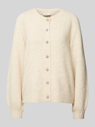 Cardigan mit durchgehender Knopfleiste Modell 'LOUISA' von FREE/QUENT Beige - 4