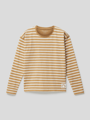 Longsleeve mit Streifenmuster von Marc O'Polo Braun - 44