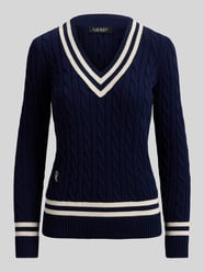 slim fit gebreide pullover van puur katoen van Lauren Ralph Lauren - 32