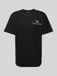 T-Shirt mit Label-Print Modell 'Signature' von KARL KANI Schwarz - 3