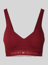 Bralette mit Logo-Stitching von TOMMY HILFIGER Rot - 45