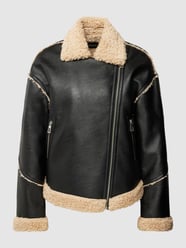 Jack met asymmetrische ritssluiting, model 'WILMA' van Only Zwart - 24