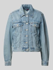 kurtka jeansowa w kroju regular fit z czystej bawełny model 'CLASSIC TRUCKER EXT BJ801' od Tommy Jeans - 7