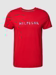 T-shirt met labelprint van Tommy Hilfiger Rood - 30