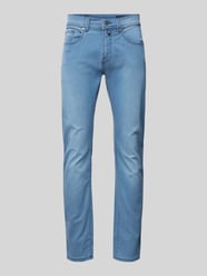 Tapered Fit Jeans im 5-Pocket-Design Modell 'Lyon' von Pierre Cardin Blau - 24